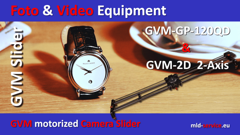 Kamera Slider GVM GP-120QD, GVM GP-80QD und GVM 2D